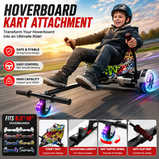 Hoverboard Seat Attachment Go Kart Conversion Kit For Dual Riders