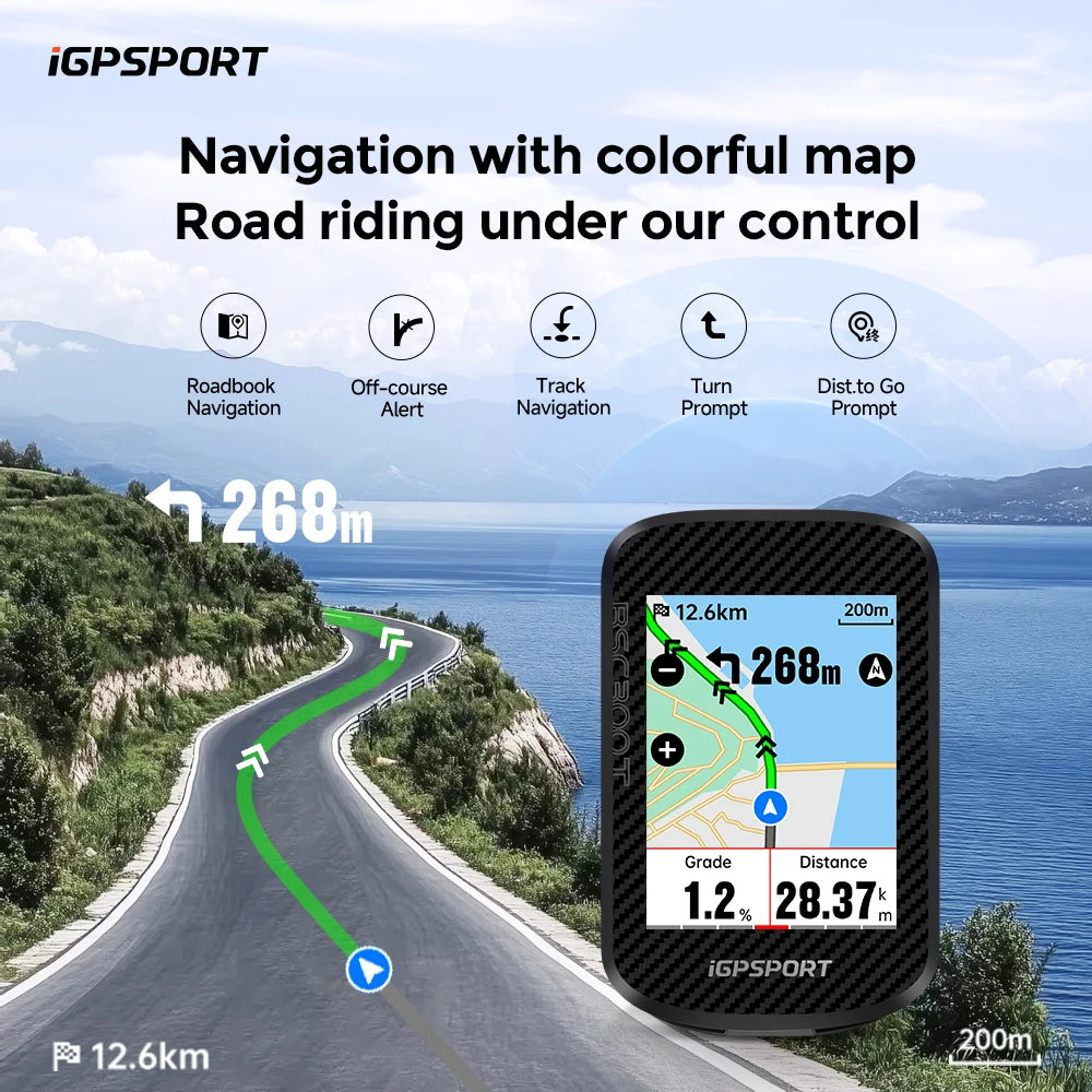 Igptransport Bsc300t Wireless Touchscreen Bike Computer And Navigation