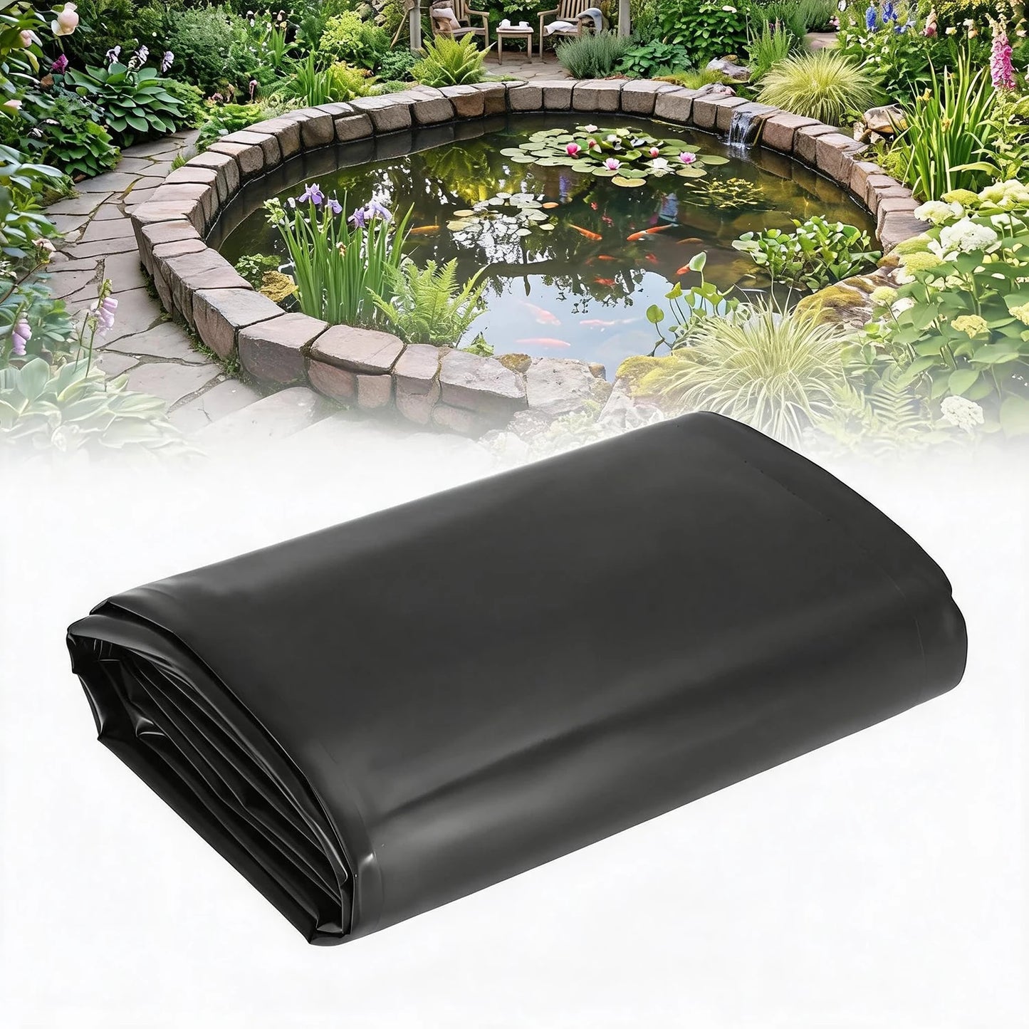 HiMiss HDPE Heavy Duty Pond Liner For Koi Garden Fountain