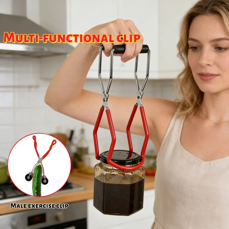 Stainless Steel Canning Jar Lifter With Comfortable Grip Handle
