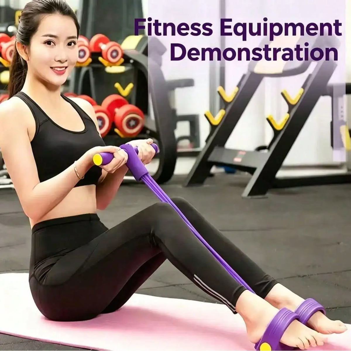 Heavy Duty Latex Pedal Resistance Bands For Full Body Workout