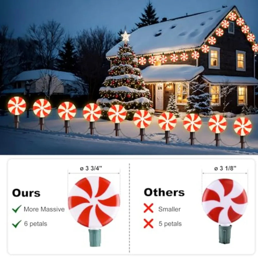 Led Angel Garden Pathway Lights Outdoor Christmas Decor