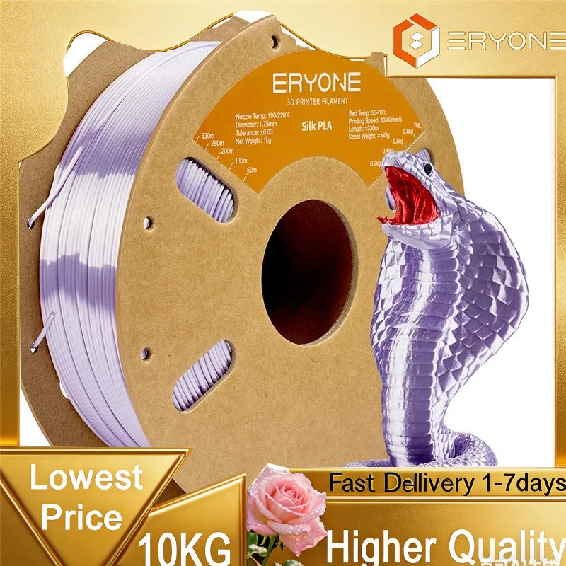 Eryone Professional Grade Silk PLA 3D Printer Filament
