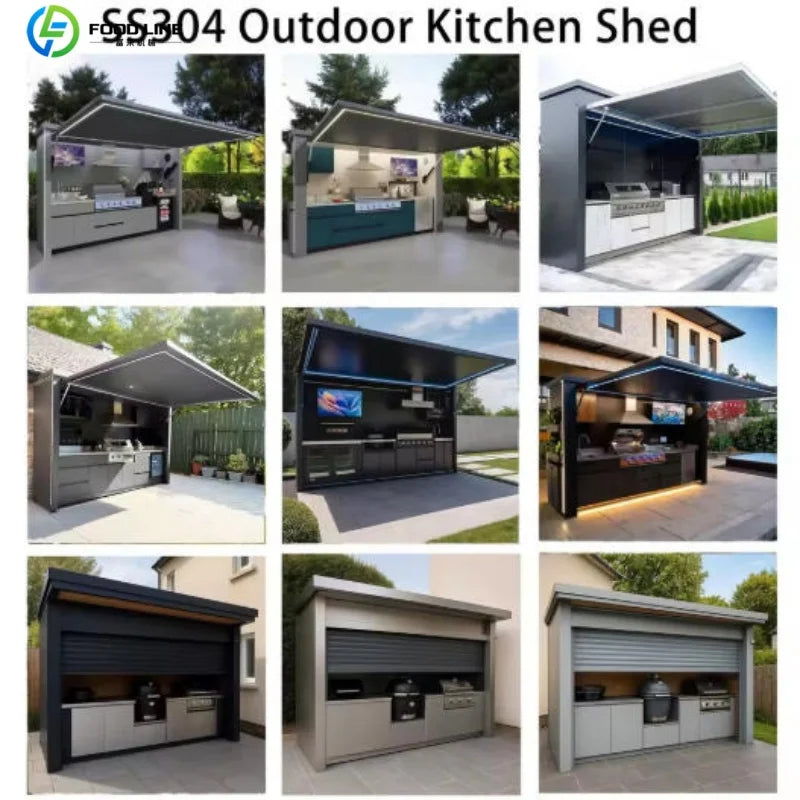 Foodline Modular Outdoor Kitchen BBQ Island Stainless Steel Cabinets