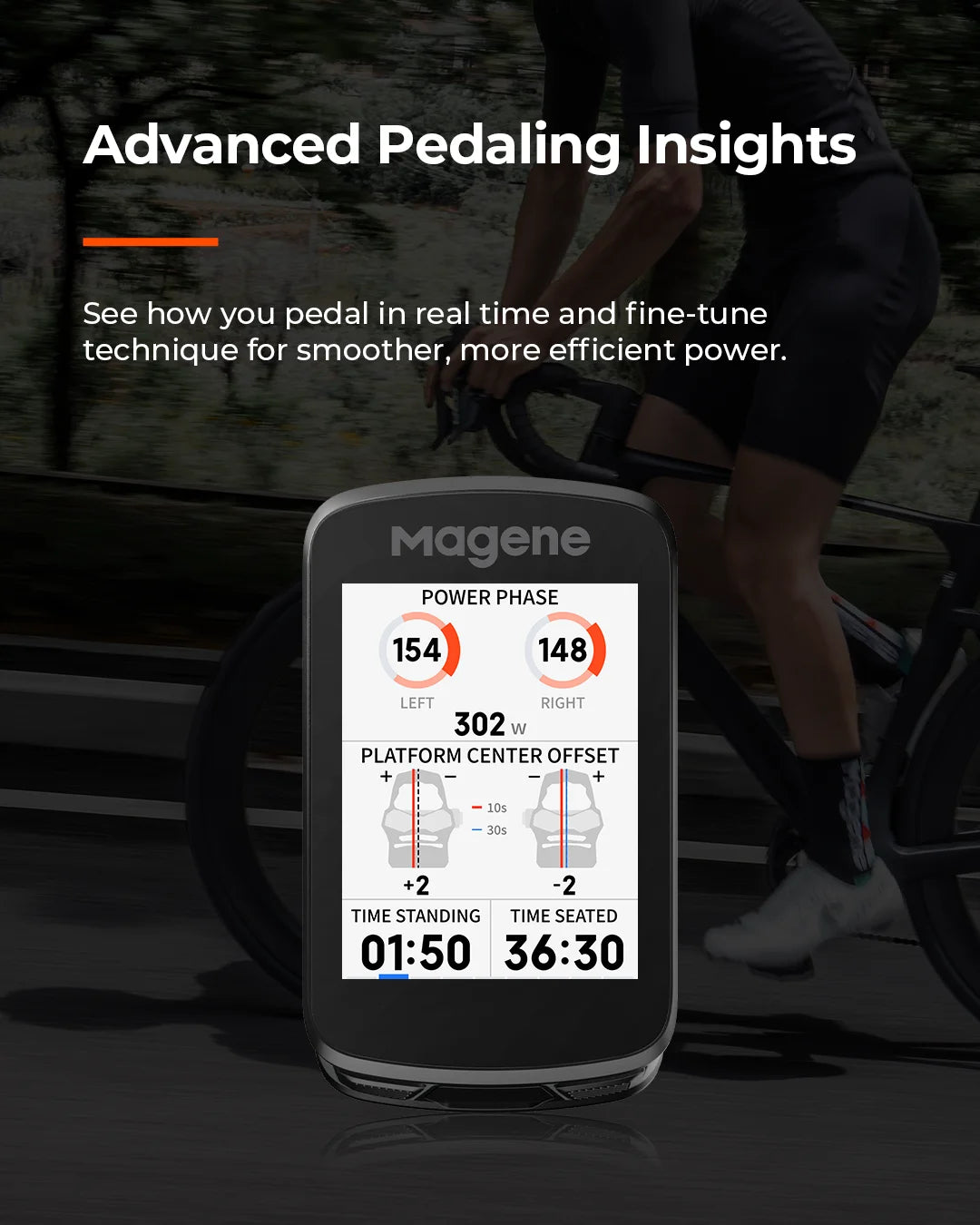 Magene C606V2 Touchscreen GPS Bike Computer Navigation Speedometer