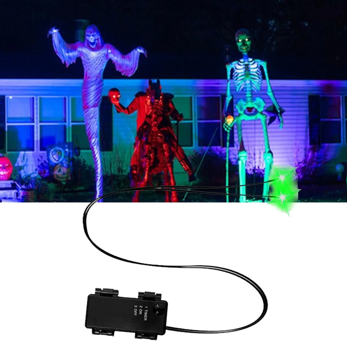 Halloween Led Glowing Decoration Light Up DIY Costume Eyes