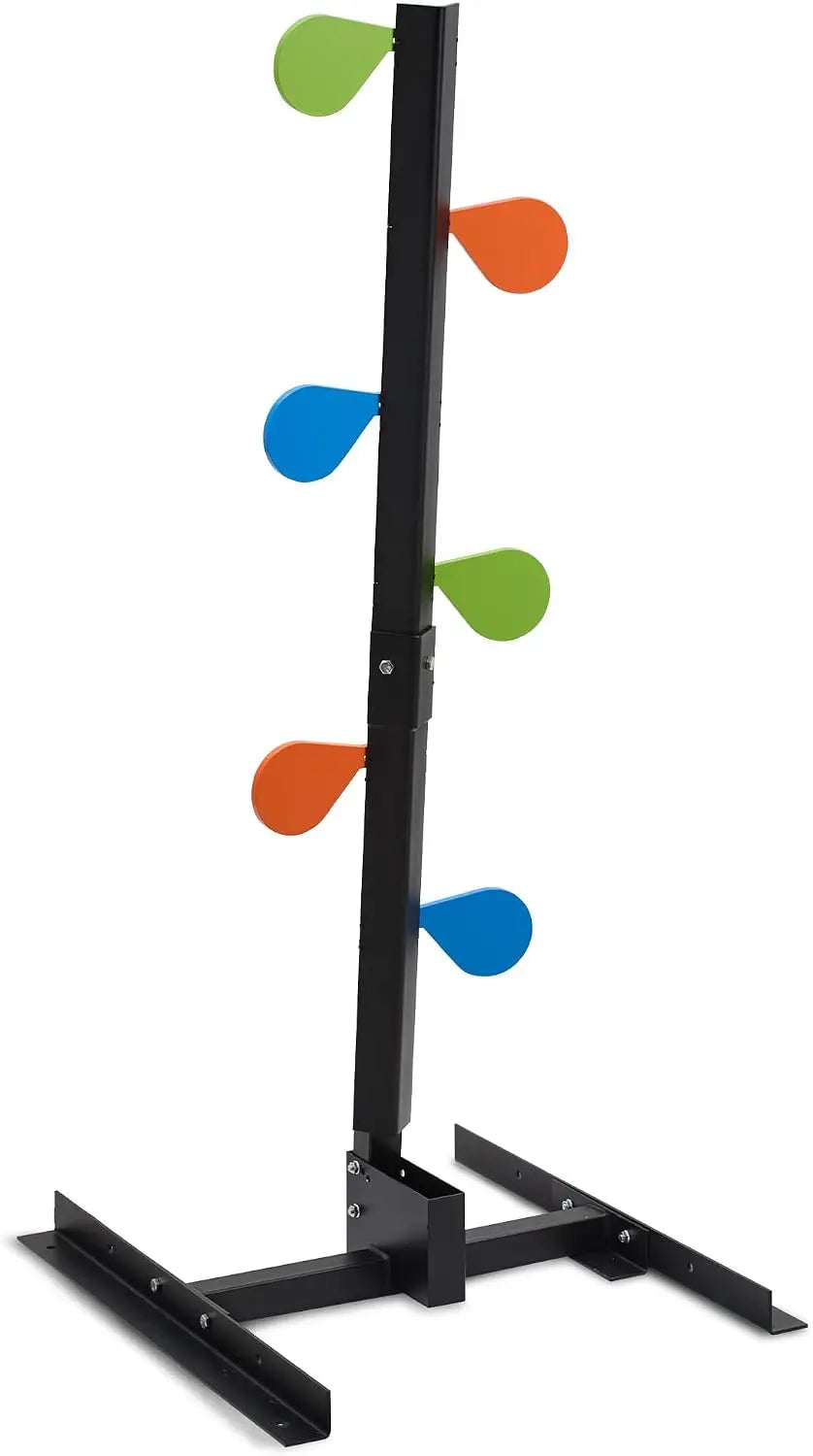 1PC AR500 Dueling Tree Target Kit 6 Steel Paddles 4 Inch Target Plate Air Gun Fighting Tree Targets for Air Soft Target BB's Target