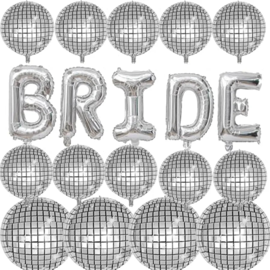 Disco Balloon Arch Kit For Birthday Party Foil Decorations