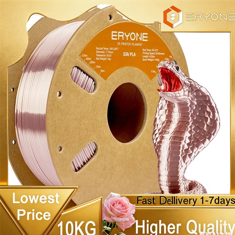 Eryone Professional Grade Silk PLA 3D Printer Filament