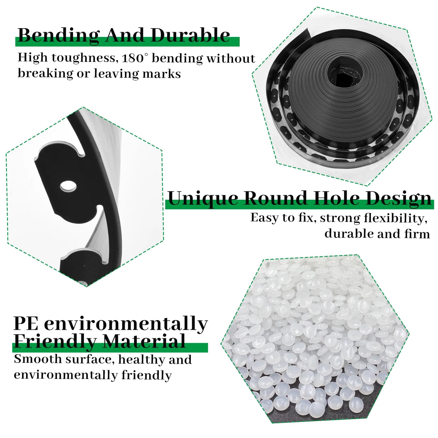 No Dig Garden Landscape Edging Roll With Durable Spikes