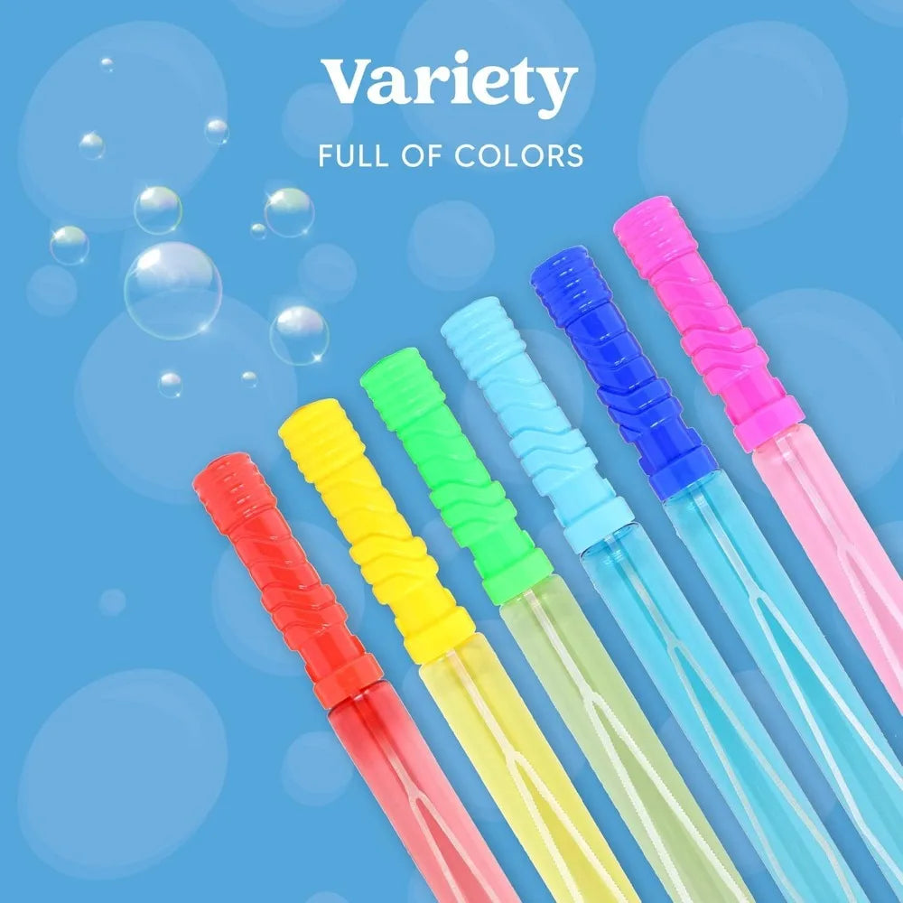 Joyfy Large Bubble Wands Bulk Pack Summer Kids Outdoor Fun