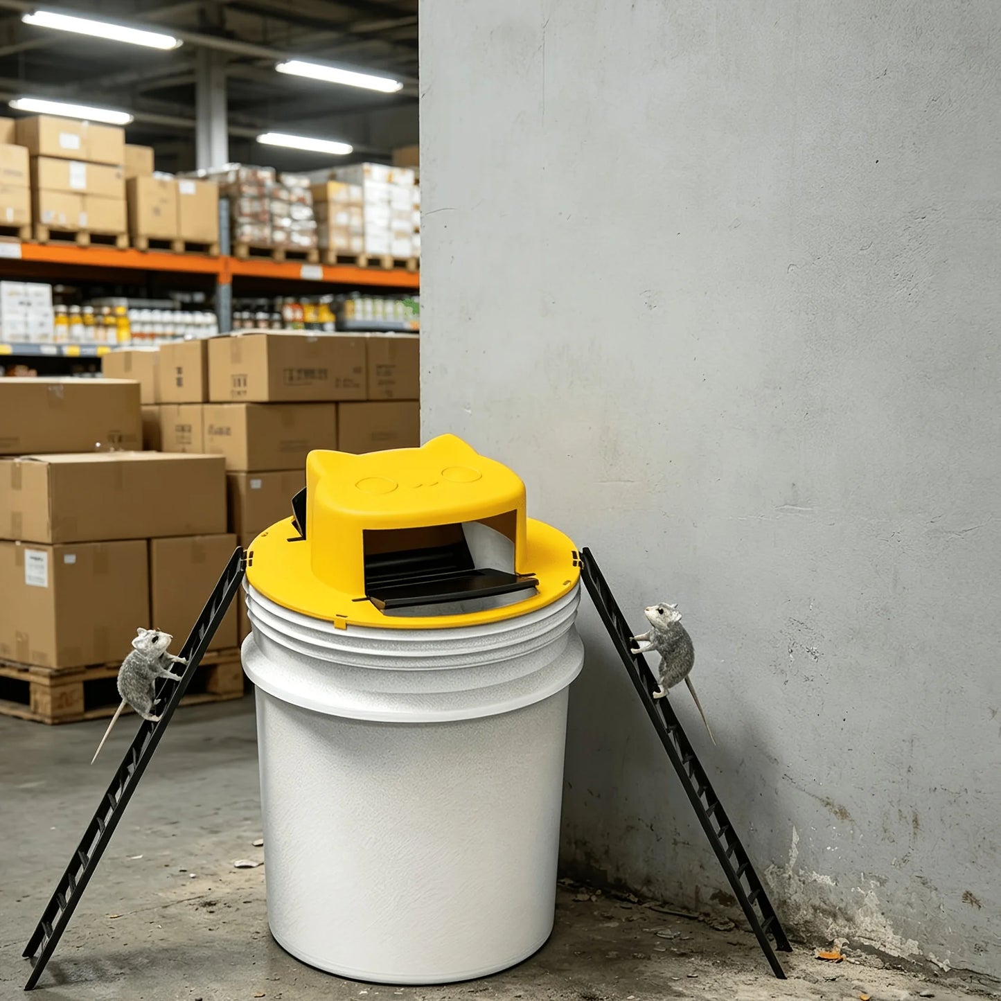 Automatic Reset Reusable Bucket Compatible Rat Mouse Trap
