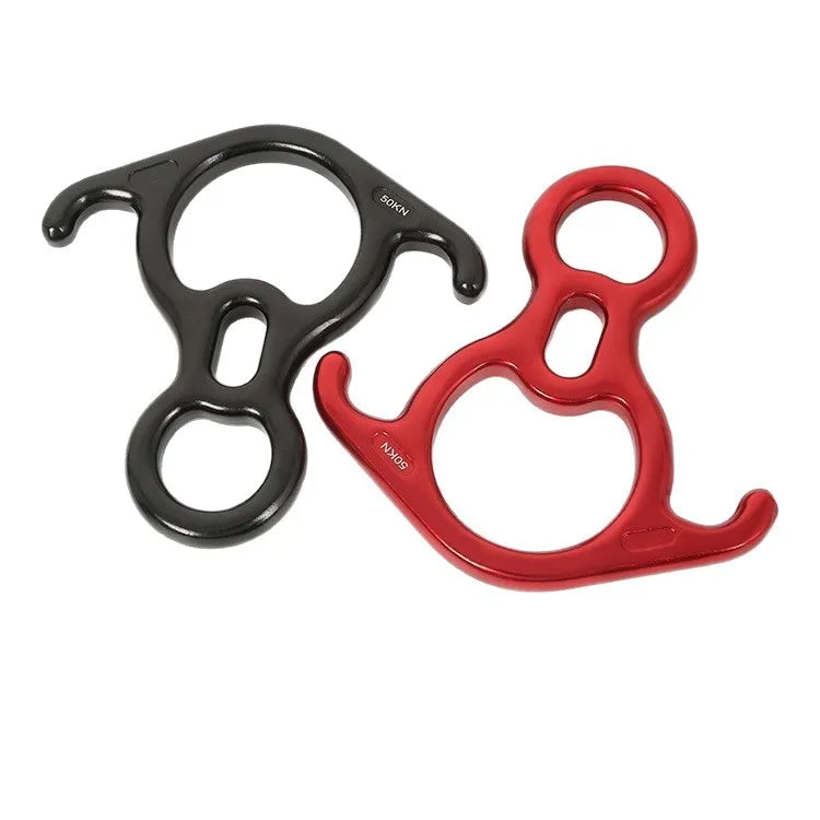 High Strength Aluminum Alloy Figure 8 Descender For Mountaineering Adventures