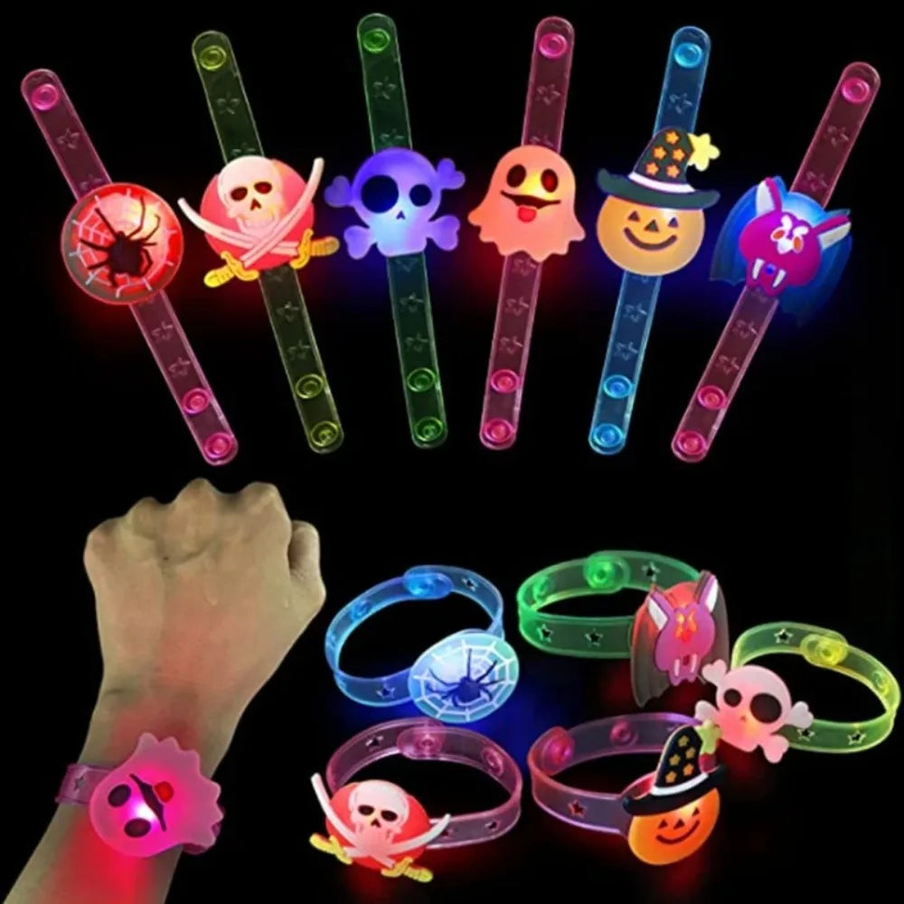 Glowing Halloween Bracelets And Rings Kids Party Favors And Treats