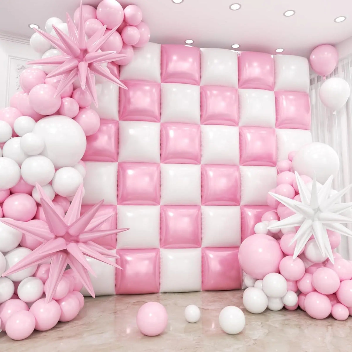 Double Sided Square Foil Balloon Garland Arch Kit Decor