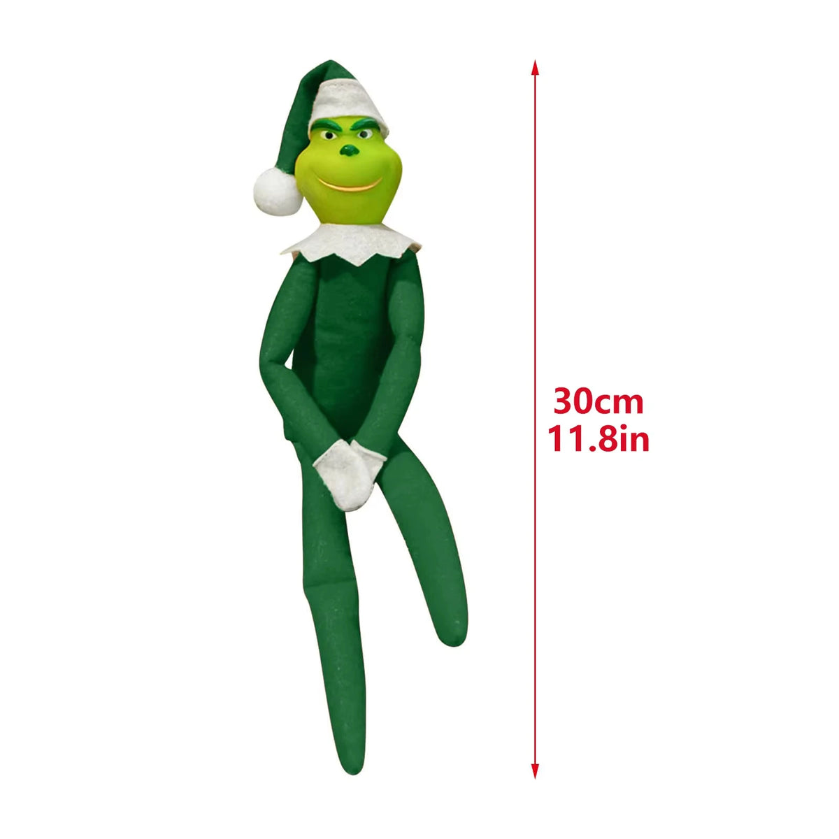 Christmas Elf Plush Doll Holiday Shelf Decoration Collectible Ornament