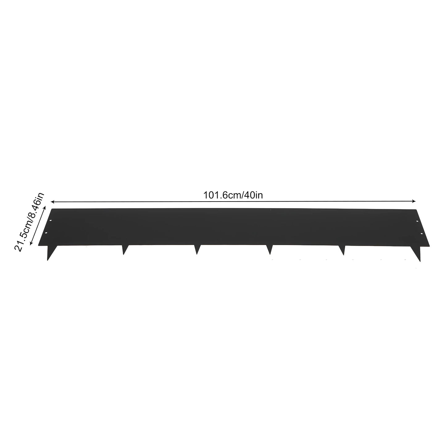 6 Pack Garden Fence Lawn Barrier Steel Landscape Edging Garden Edging Durable Decorative Border for Garden Landscaping 40 inch x 8.46 inch