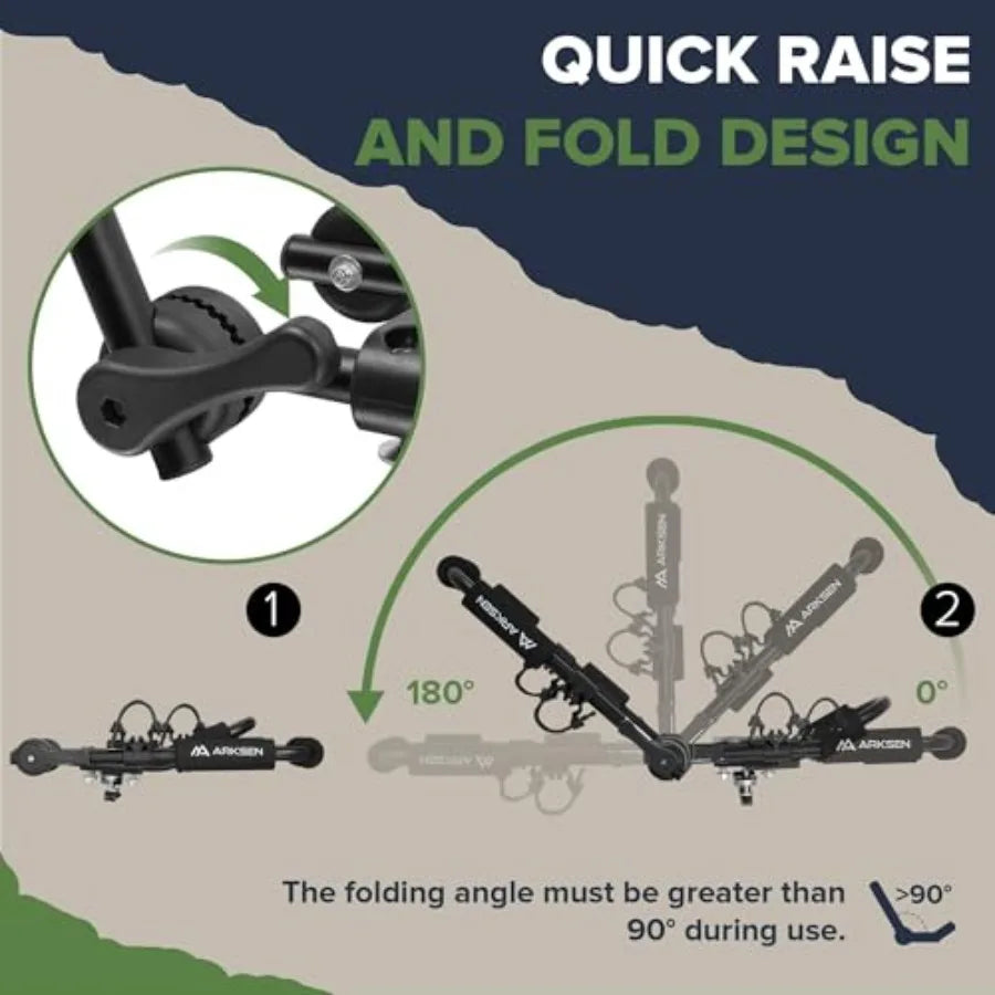 Ticify Universal Folding Kayak Roof Rack Aluminum Carrier