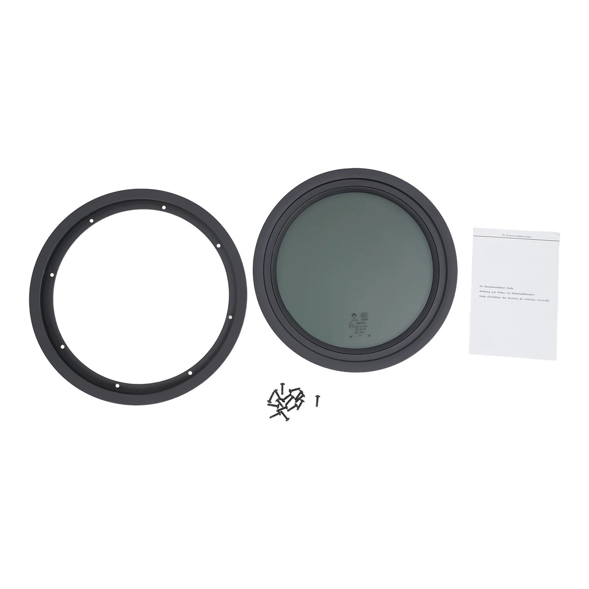 Bymaaocar Fixed RV Window With Tempered Glass And Aluminum Frame