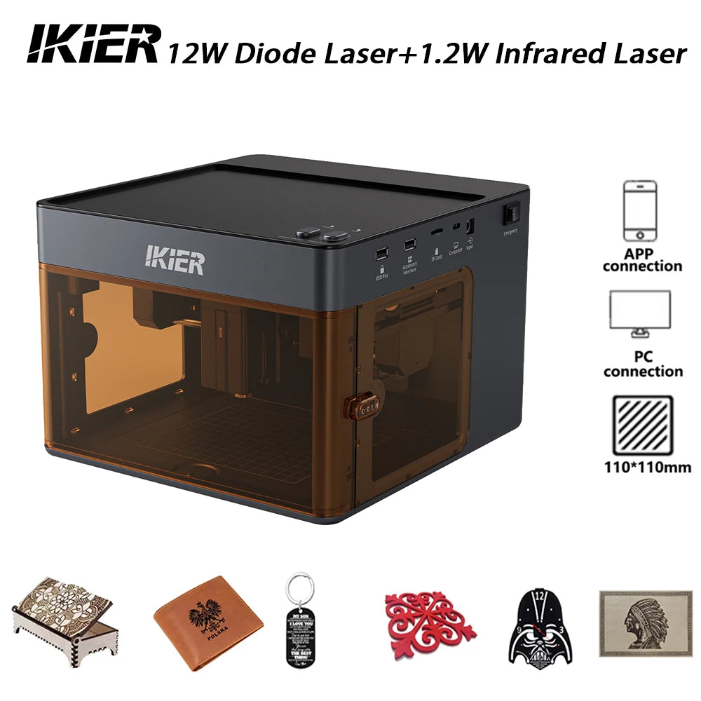 Ikier Flex High Precision Portable Laser Engraver Machine