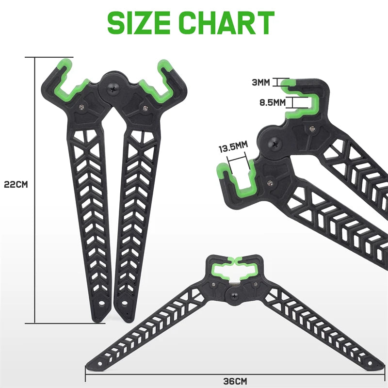 1Pc 18/22cm Bow Stand Archery 3D Shoot Range Compound Bow Holder Kick Stand Target Hunting Shooting Outdoor Sport