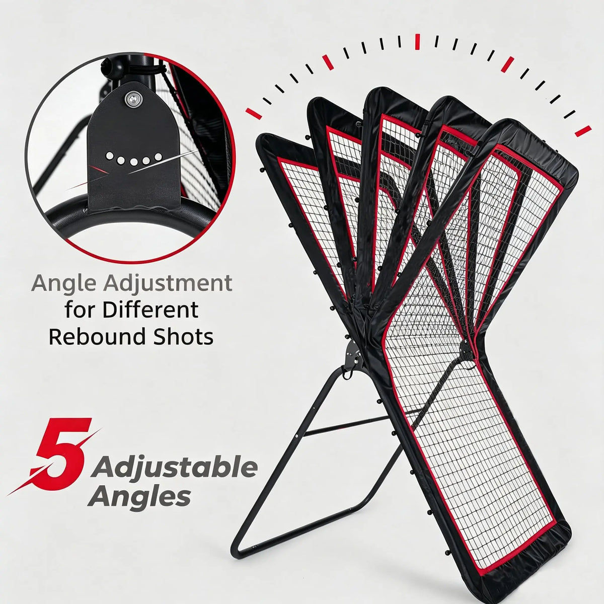 Adjustable Multi Sport Rebounder Training Net for Field Hockey Soccer