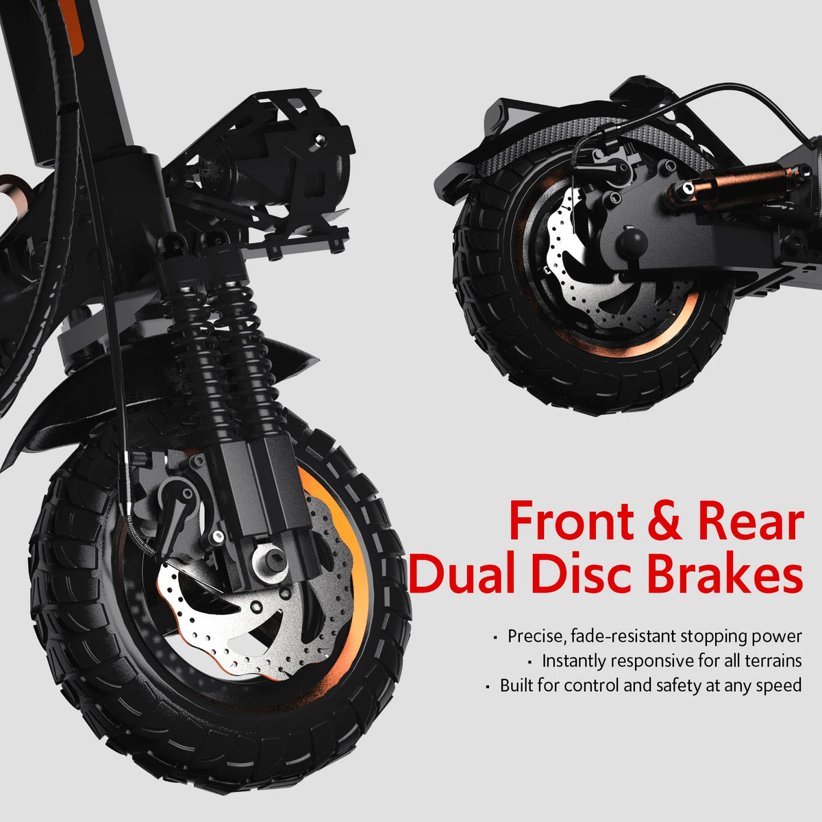 Osboo Off Road Folding Electric Scooter With 1200W Motor