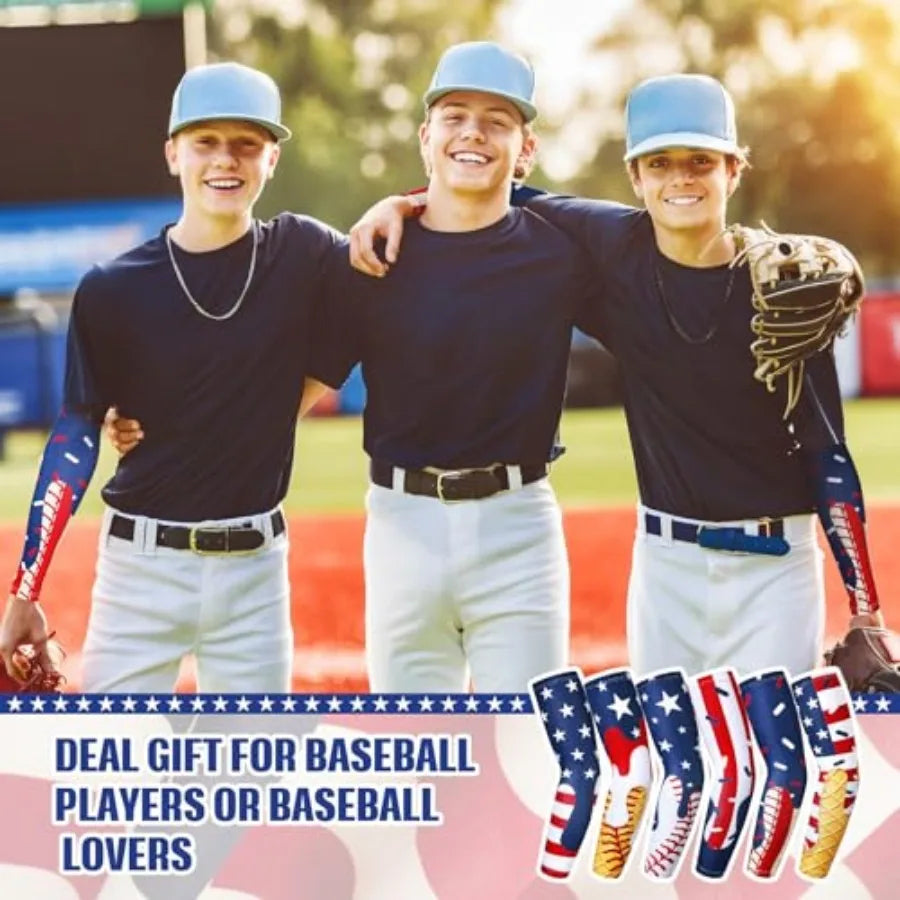 Youth Compression Baseball Arm Sleeves UV Protection Gear