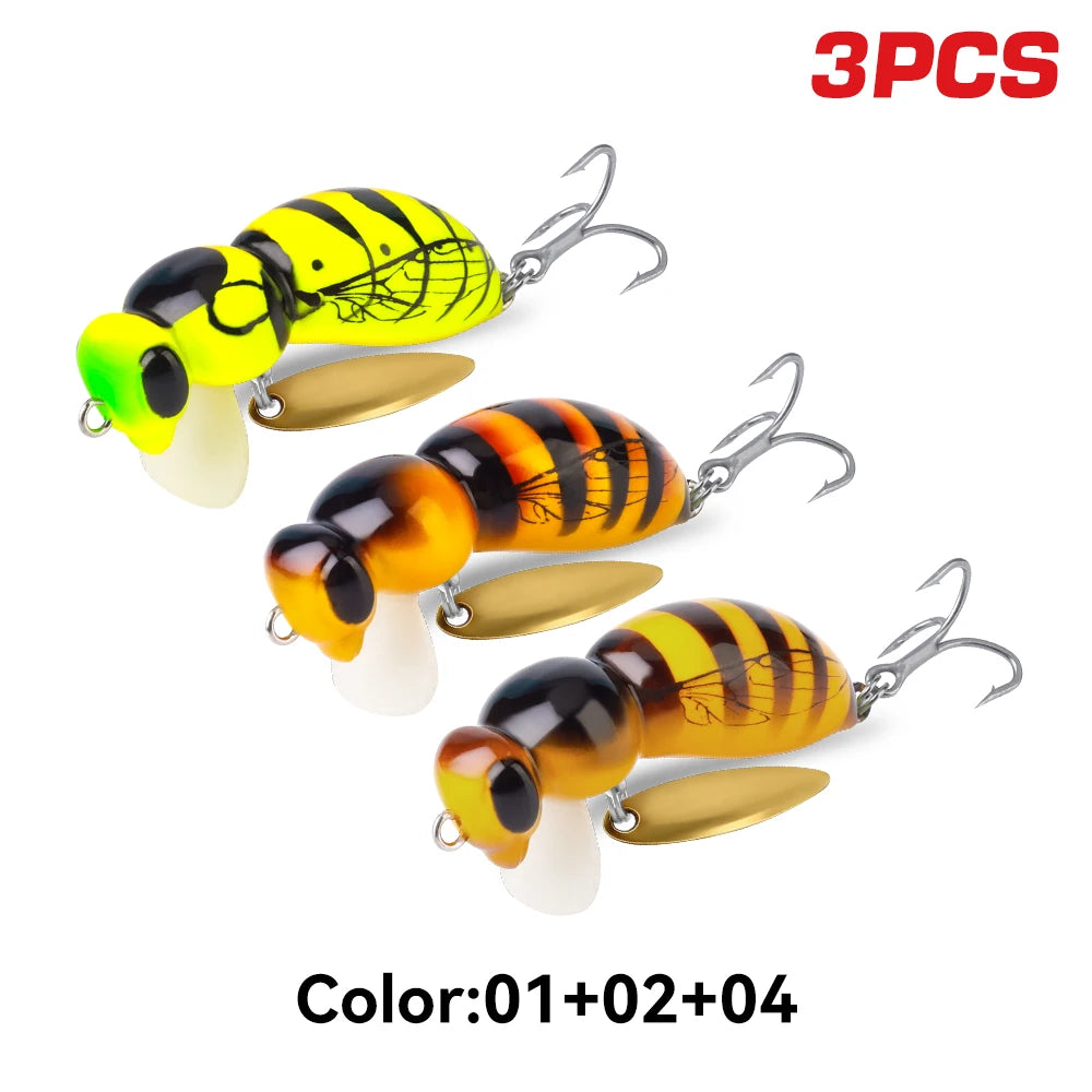 Kingdom Floating Wasp Minrow Hard Plastic Fishing Lure