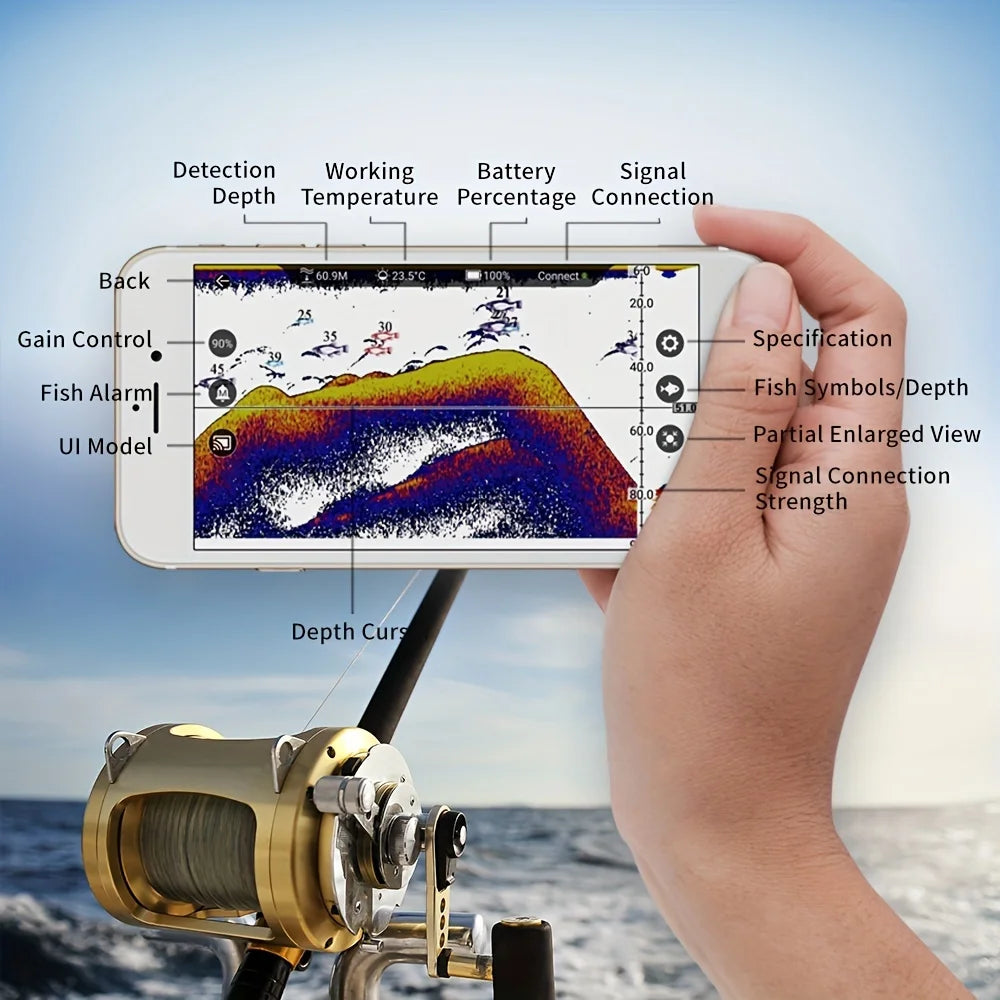 Joylog Smart Sonar Fish Finder Wireless Bait Boat Sensor