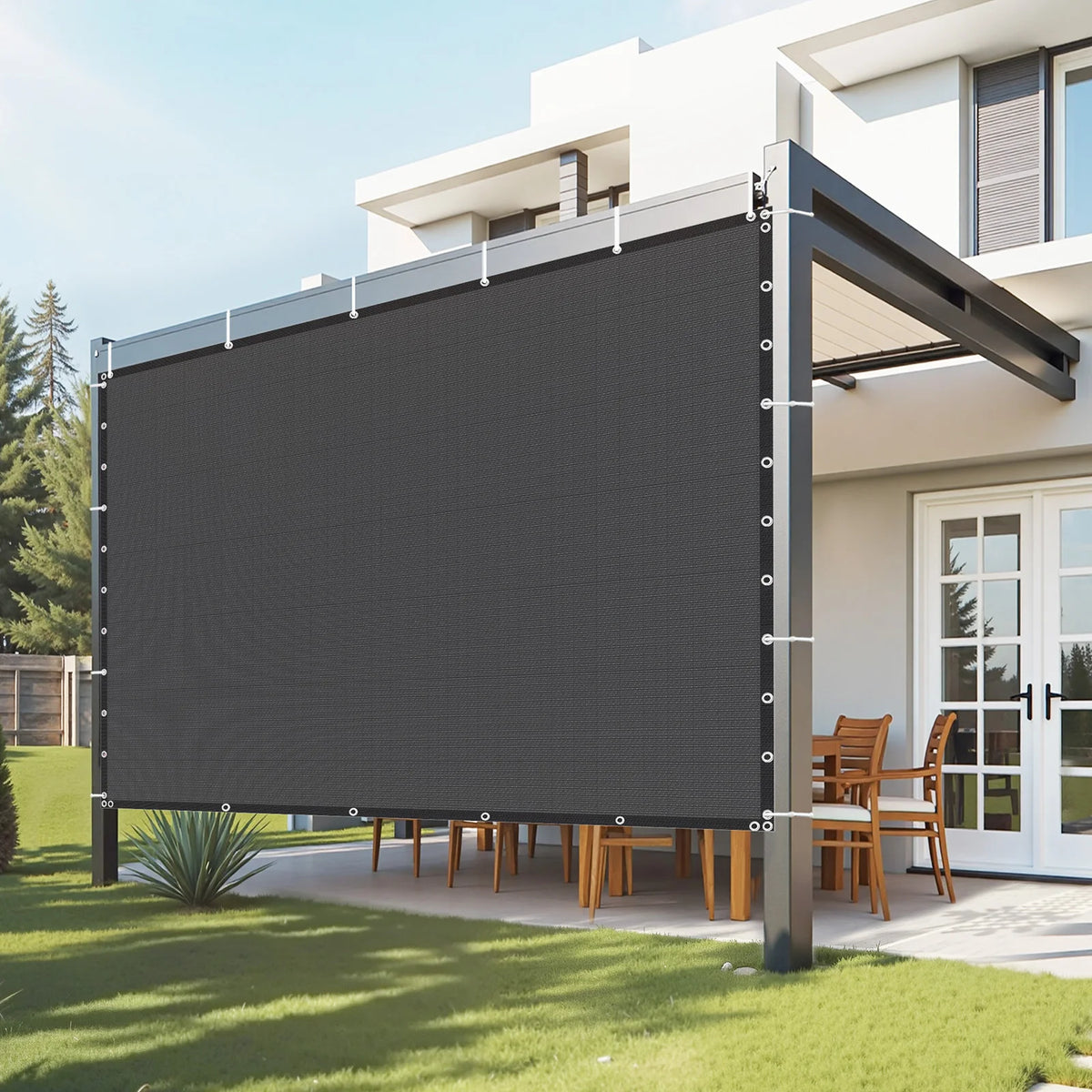 SucceBuy HDPE Sun Shade Cloth Outdoor Garden Privacy Canopy