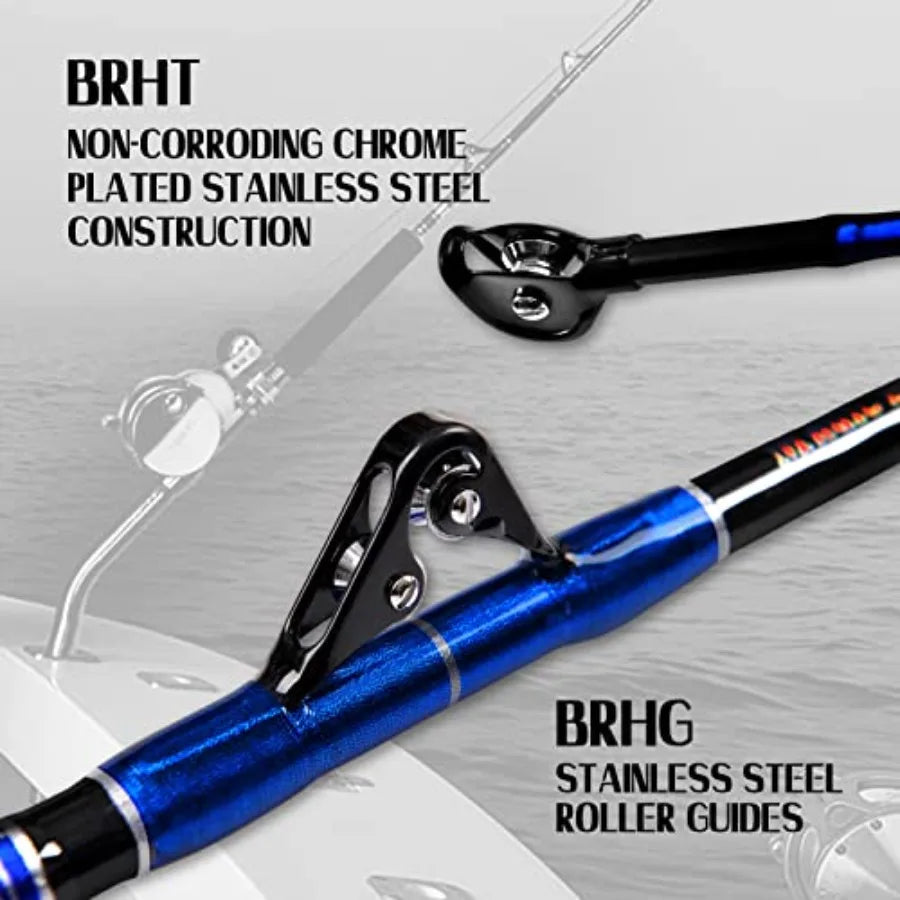 Stainless Steel Saltwater Offshore Trolling Fishing Roller Rod