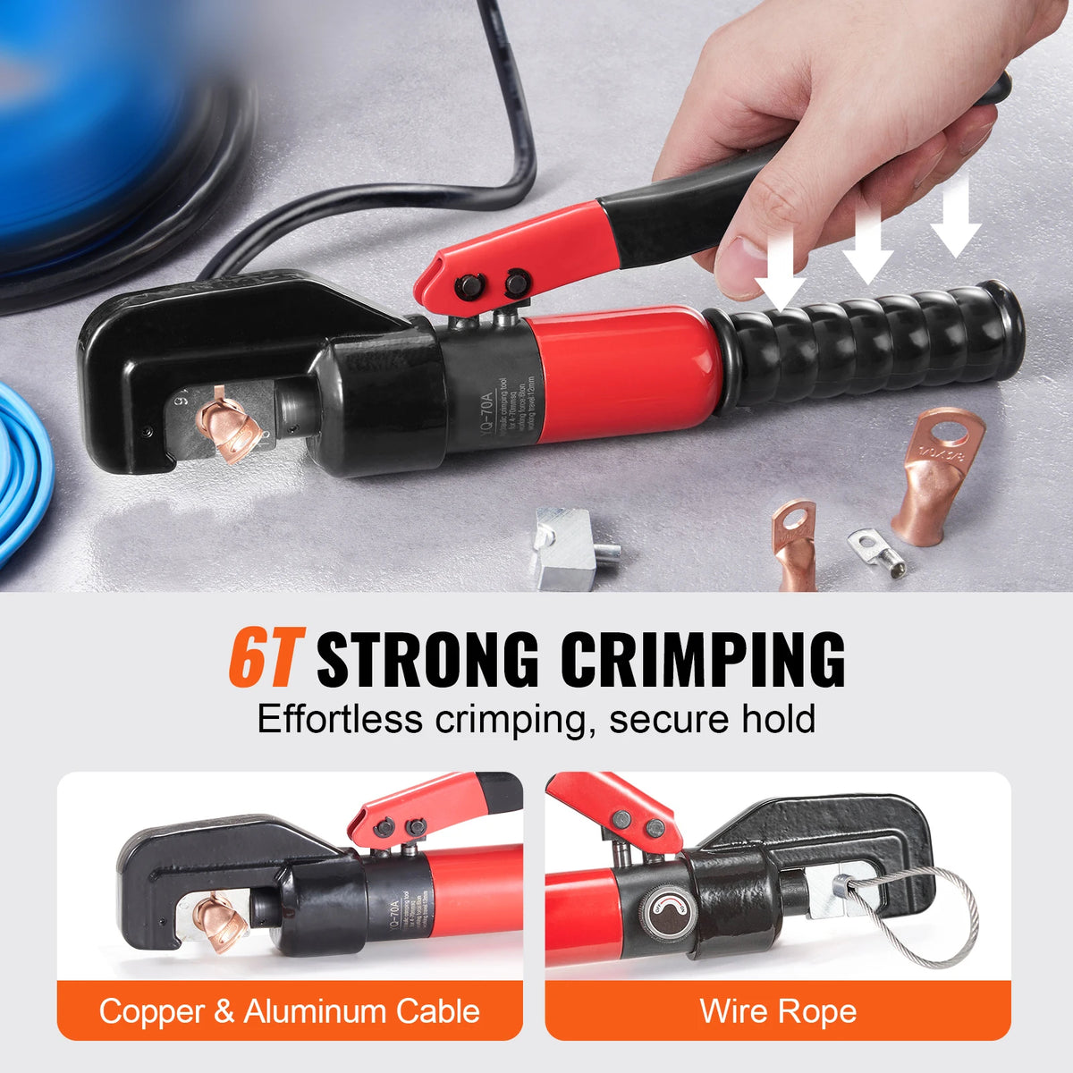 SucceBuy Hydraulic Cable Crimping Pliers For Battery Terminals