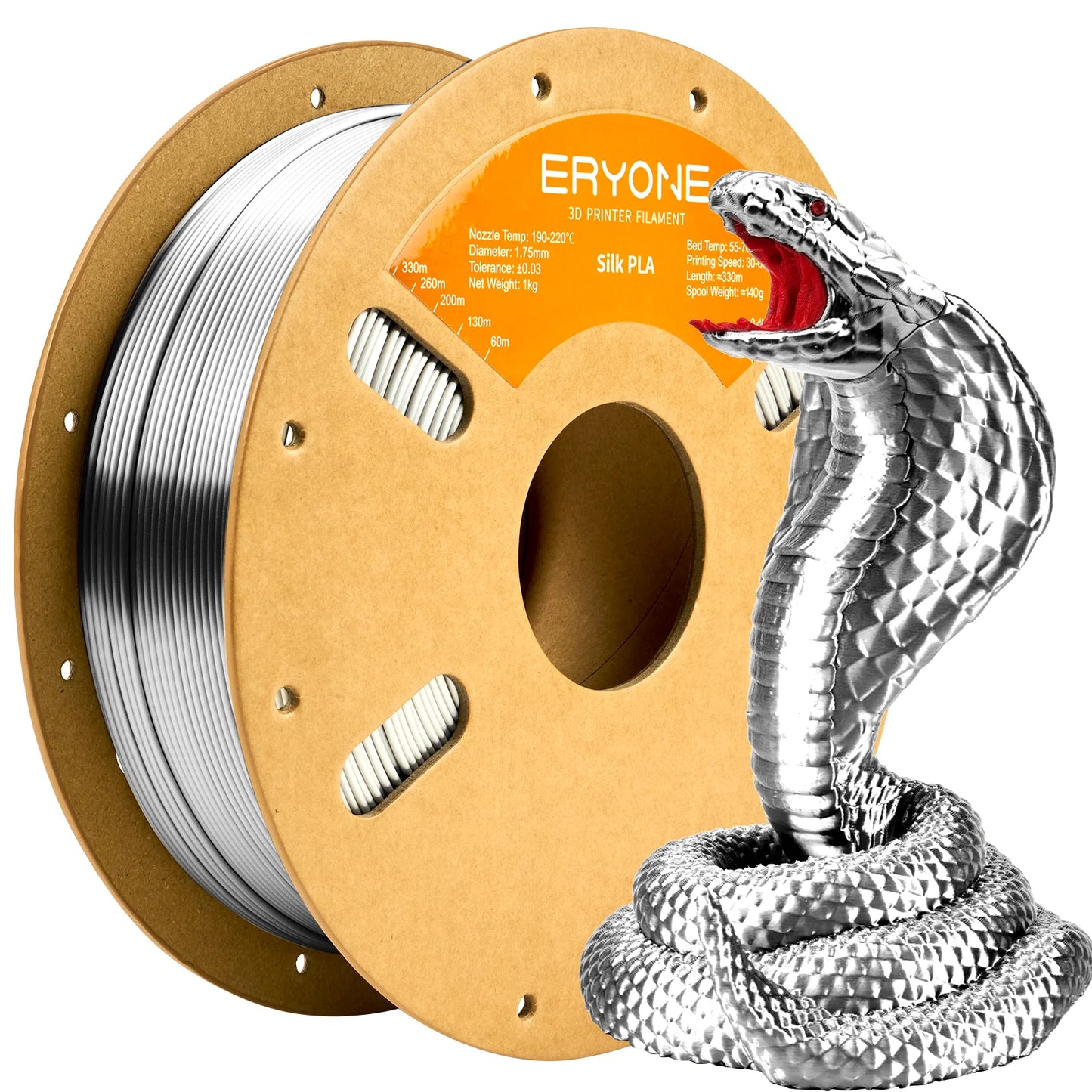 Eryone Silk PLA 3D Printer Filament Premium Shiny Finish