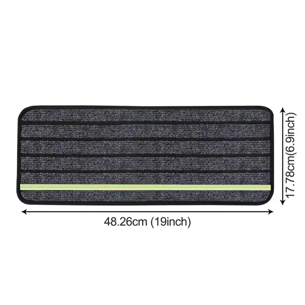 4-Pack Camper Rug Carpet Set Reflective RV Stair Covers RV Step Rugs for Outdoor Adventures