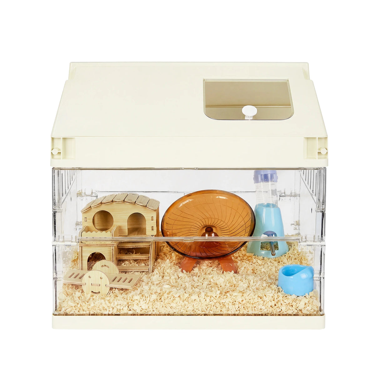 HiMISS Chew Proof Acrylic Hamster Cage Starter Kit For Small Pets