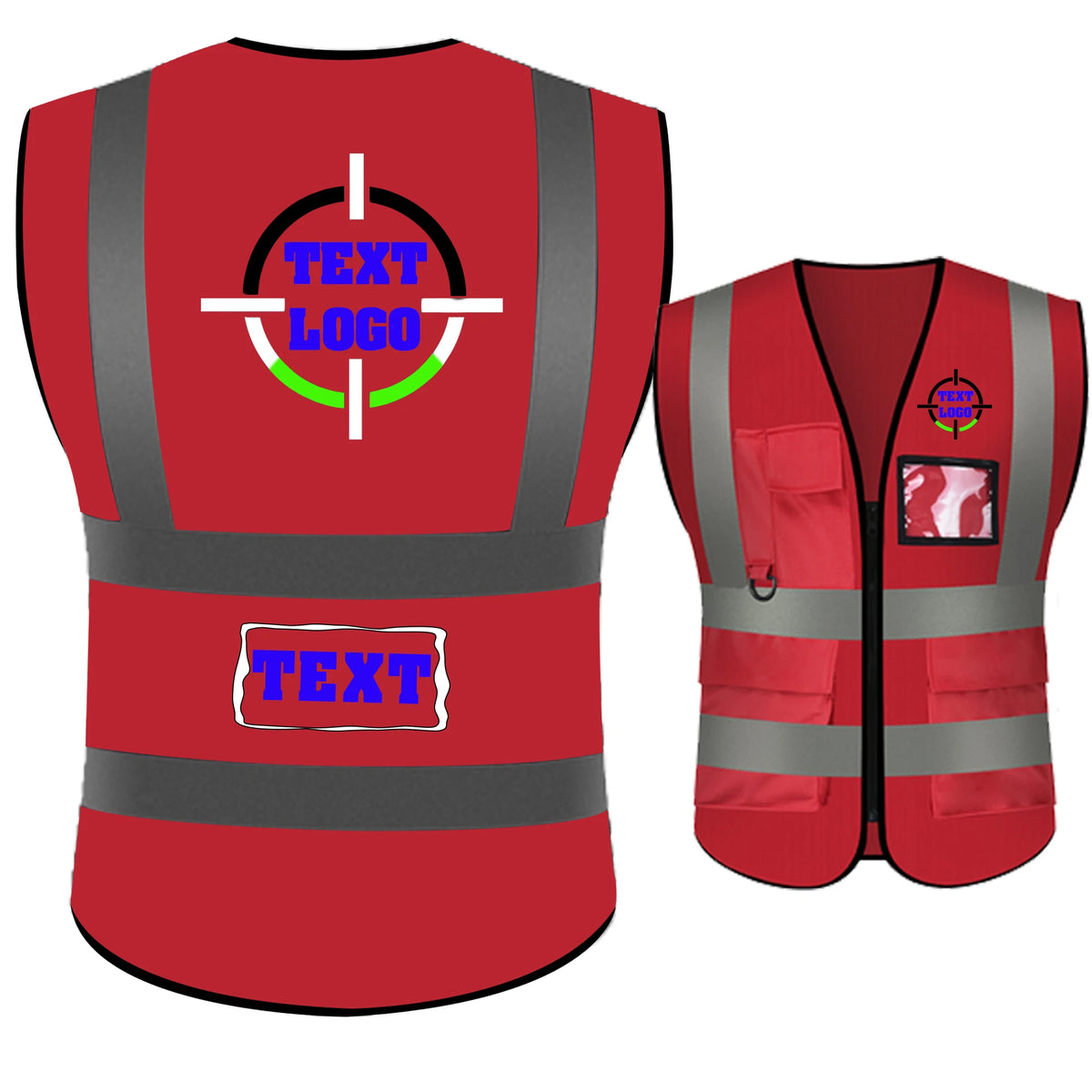 Dobbyunzhen High Visibility Reflective Safety Vest With Custom Logo