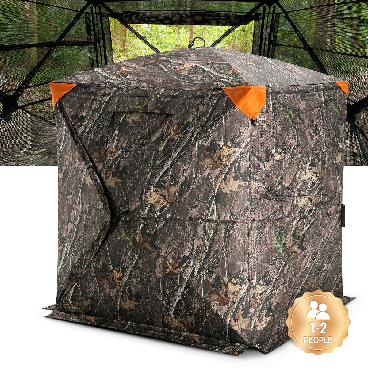 SucceBuy See Through Mesh Ground Hunting Blind For Wildlife Watching