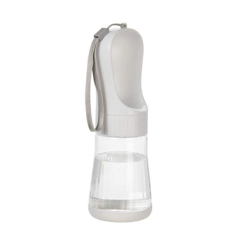 Portable Dog Water Bottle With Integrated Food Container For Pets