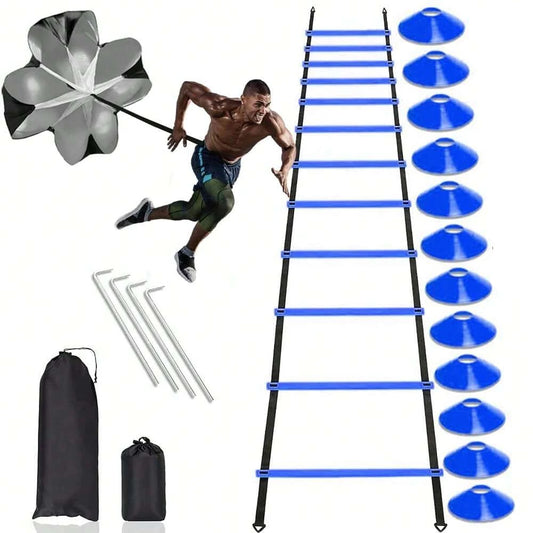 Gkhmnew Speed Agility Training Set With Ladder Cones And Parachute