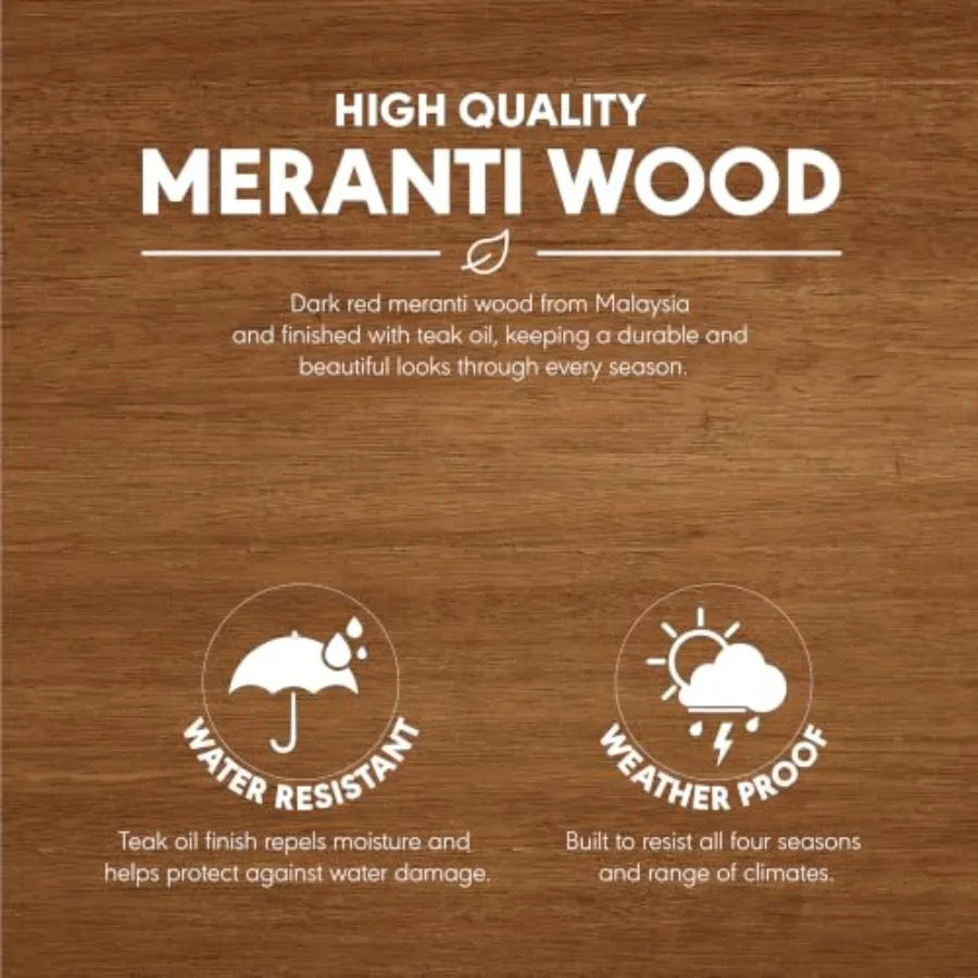 Outdoor Potting Bench Table for Gardening, Natural Wood, Brown, Heavy-Duty with Shelves and Storage