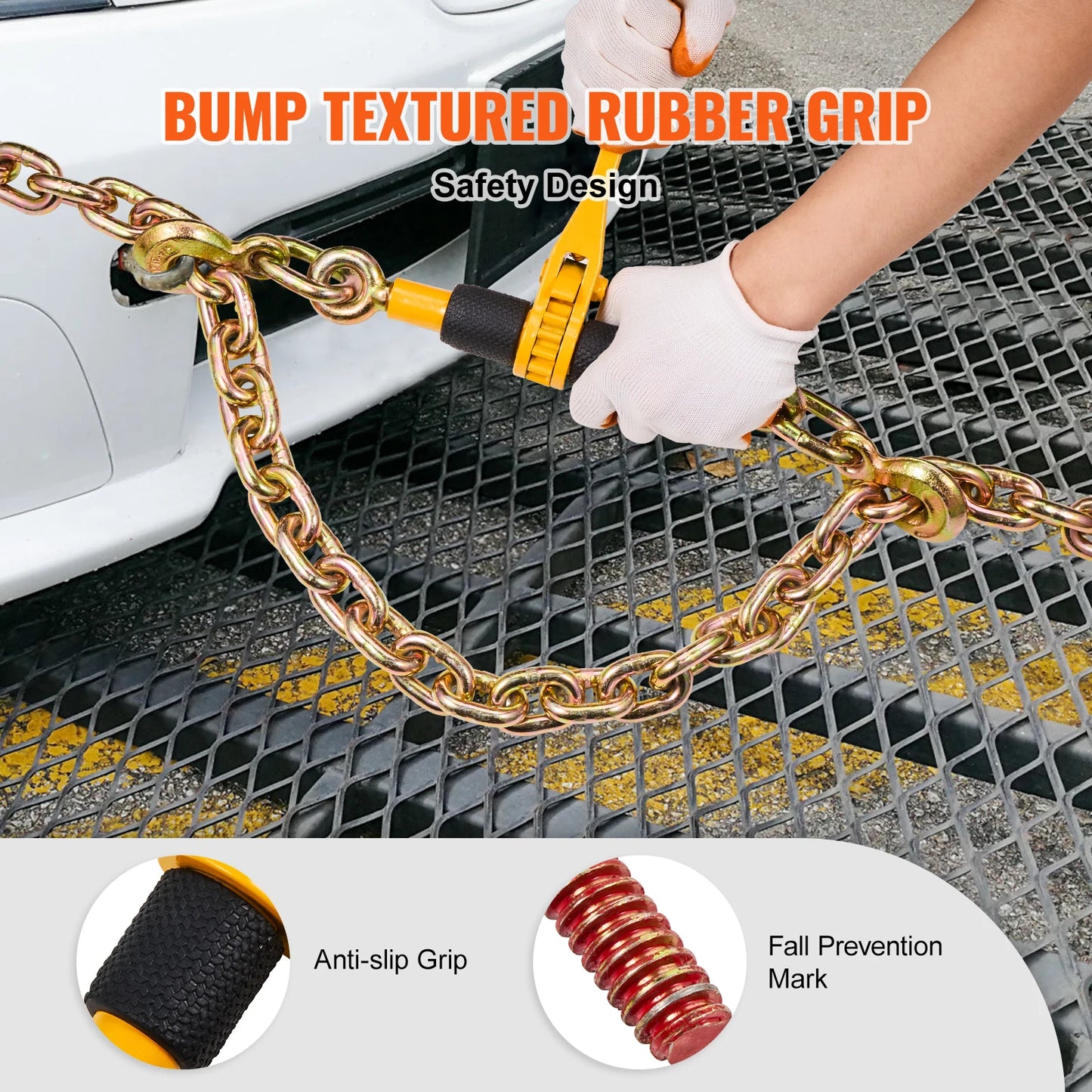 SucceBuy Ratchet Chain Load Binder For Flatbed Trailer Cargo