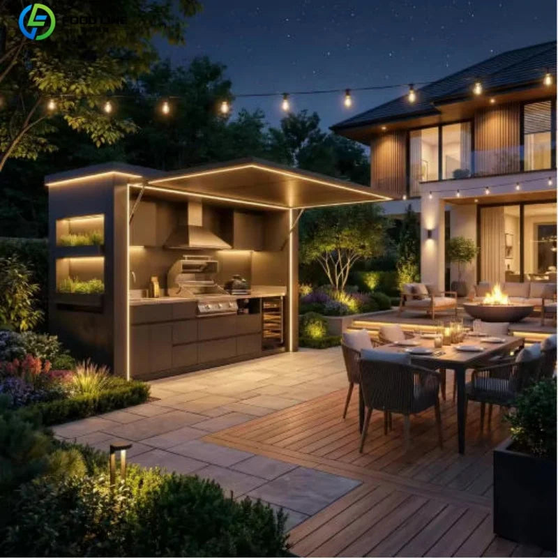 Foodline Modular Outdoor Kitchen BBQ Island Stainless Steel Cabinets