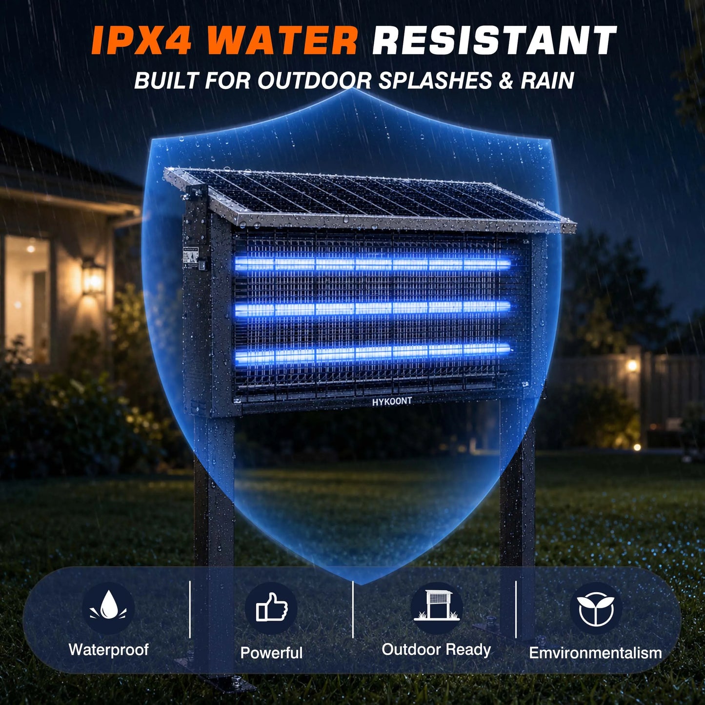 Hykoont Solar Mosquito Killer Lamp For Backyard Pest Control