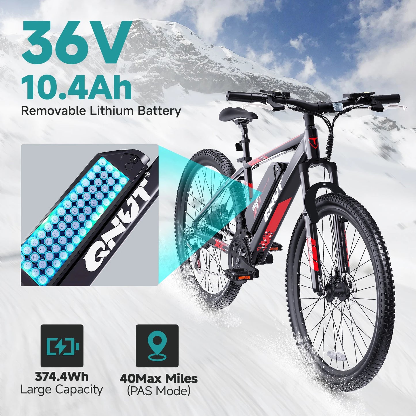 QNUT Victor 3.0 Mountain Electric Bike With 1000 Watt Motor
