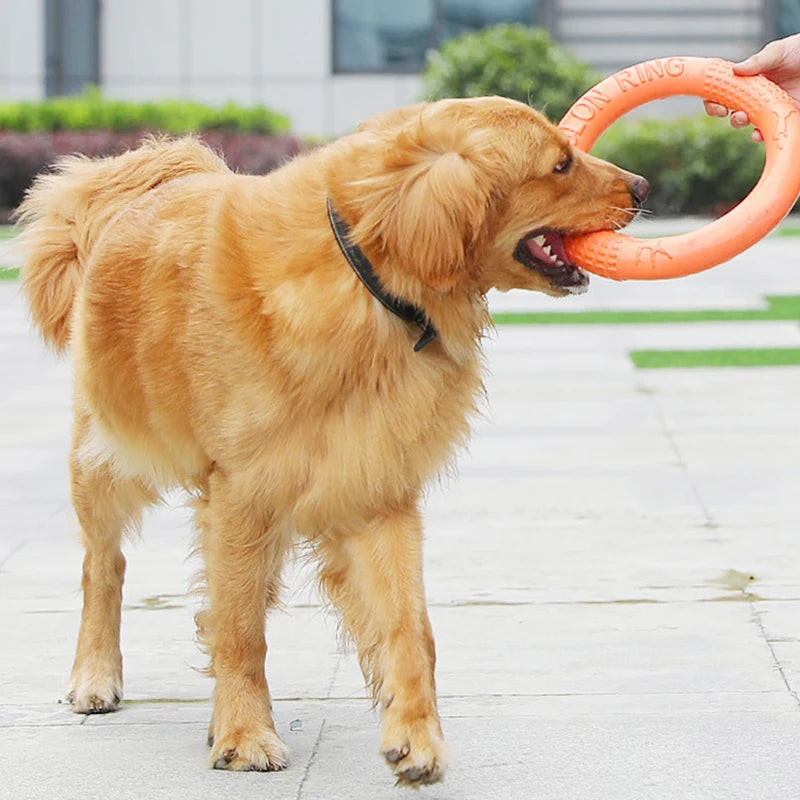 Resistant Interactive Dog Training Ring Puller Flying Disc Toy