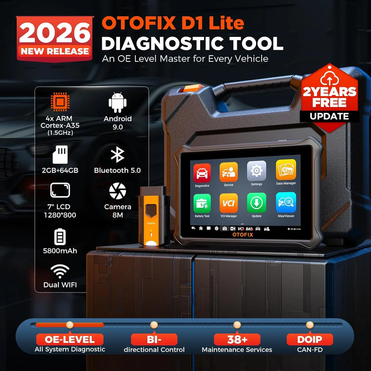 OTOFIX Wireless OBD2 Car Diagnostic Scanner Bidirectional Tool