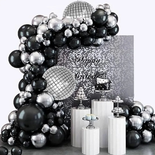 Disco Balloon Arch Kit For Birthday Party Foil Decorations