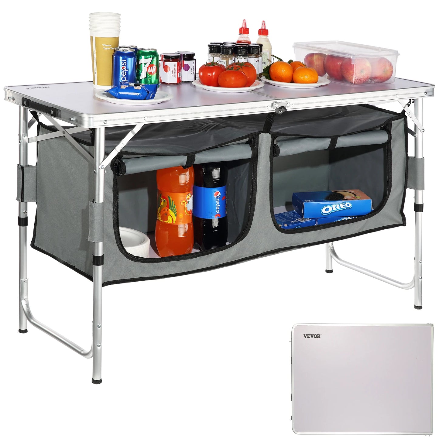 VEVOR Folding Camping Kitchen Table For Outdoor Picnic