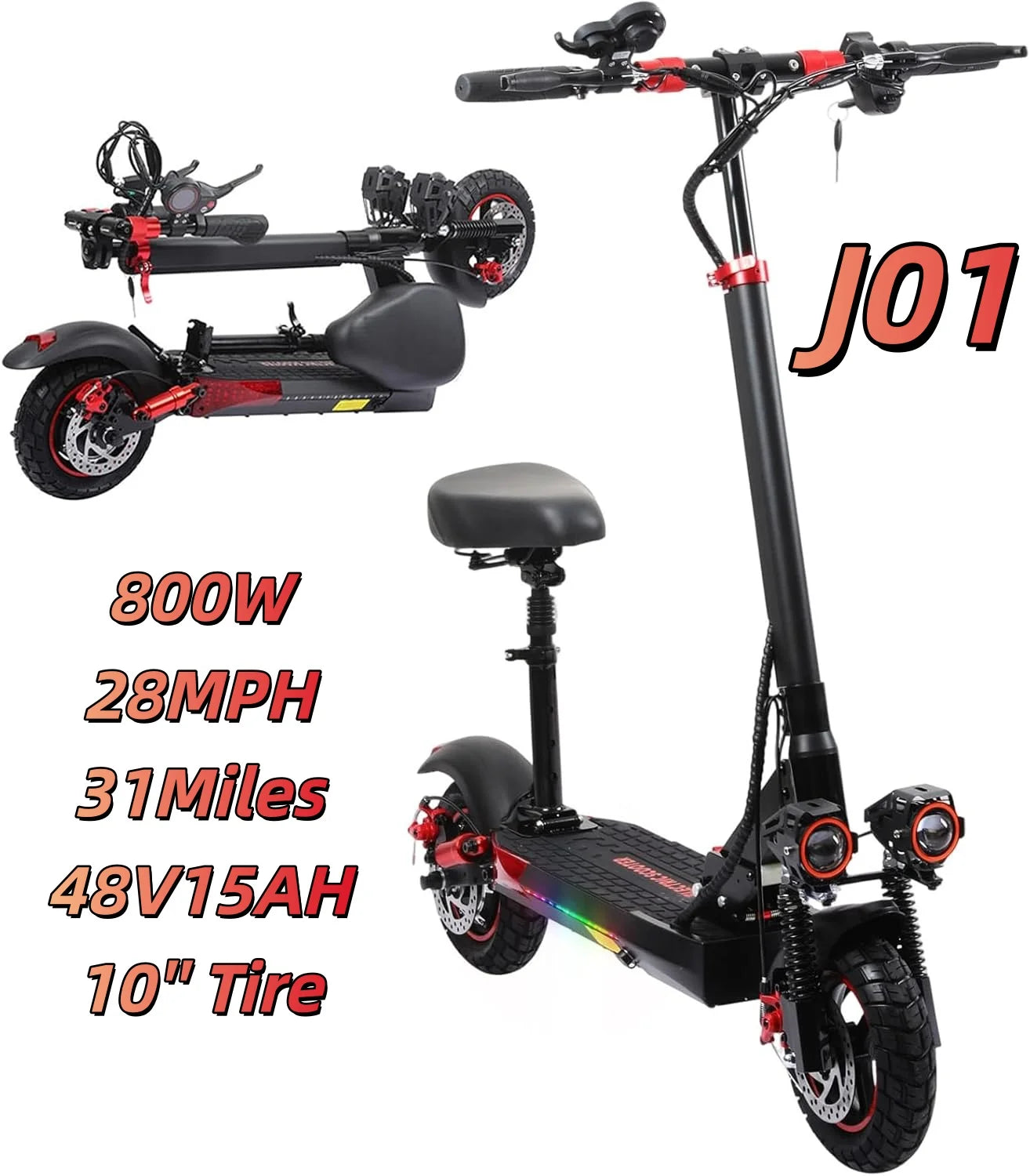 Eoeotwo 1200W Off Road Electric Scooter For Adults Foldable
